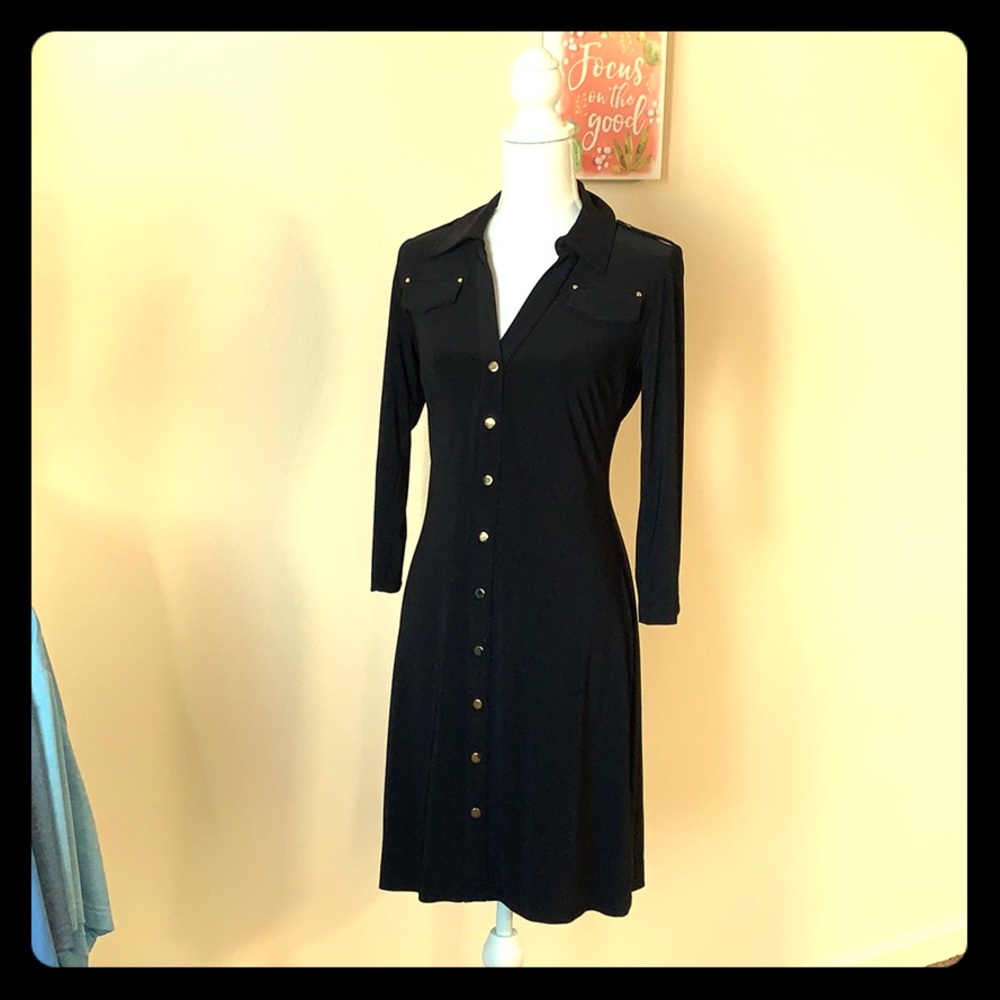 Black Long Sleeved Dress